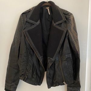 Free People Leather Jacket